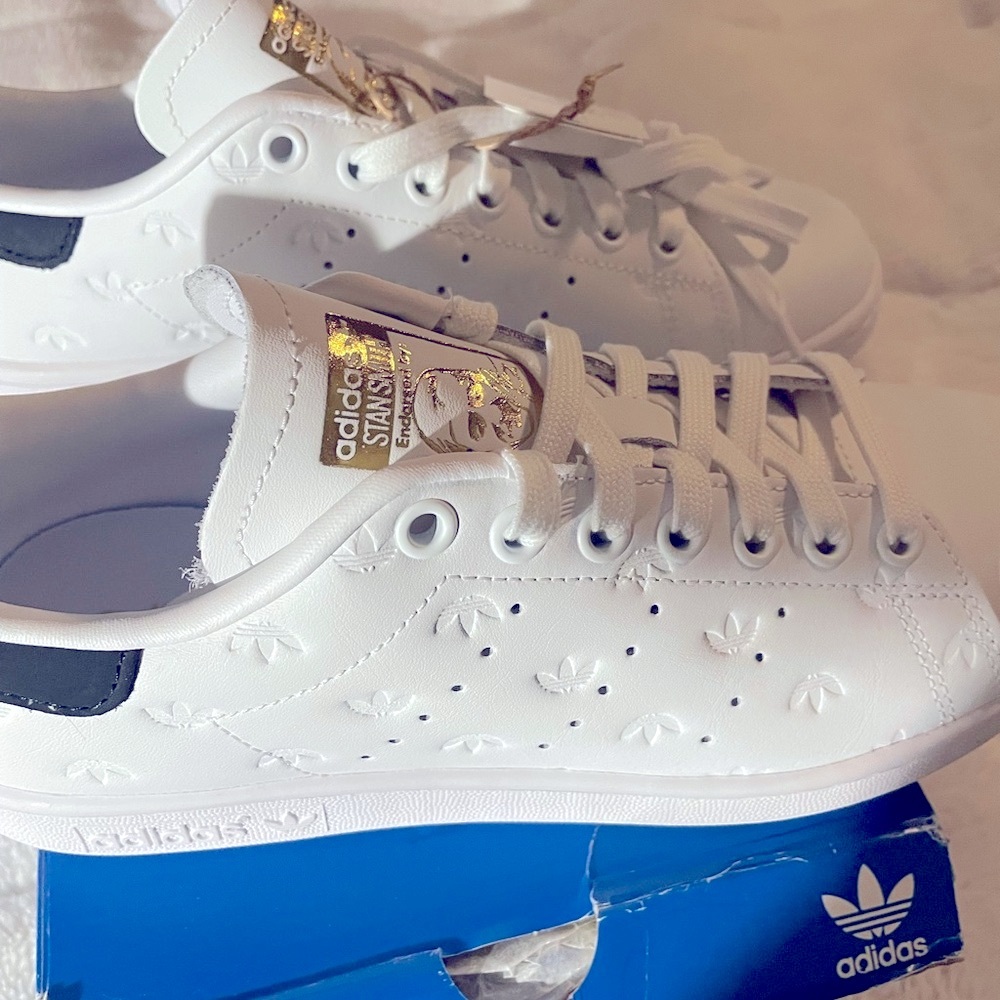 Adidas Women's Stan Smith White Leather Classic Shoes FZ6371 New in Box size 7.5 - Picture 7 of 16